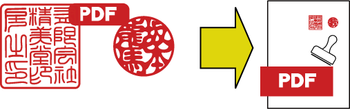 PDF画像の電子印鑑はPDFスタンプにご利用可能